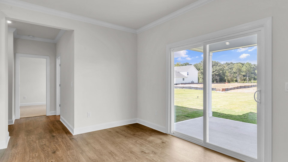 breakfast area with sliding glass doors