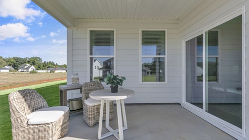 exterior patio with covered enclosed deck