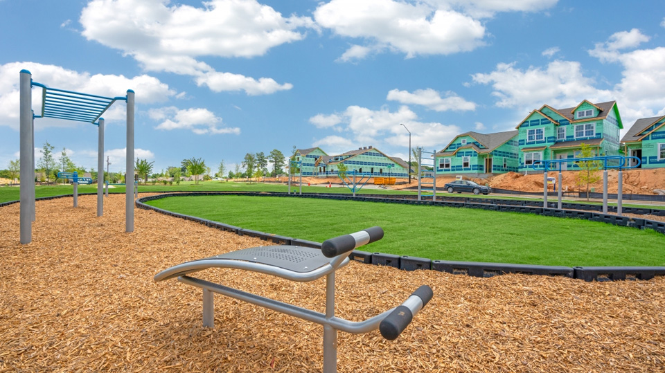 outdoor workout area and open space