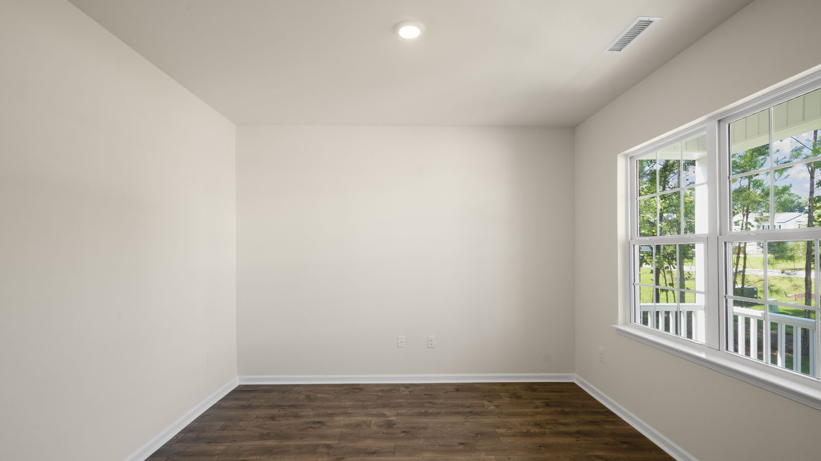 Flex room with french doors