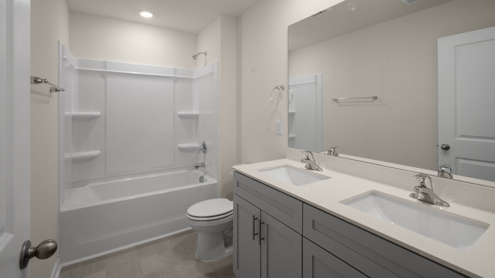 Bathroom with quartz countertops