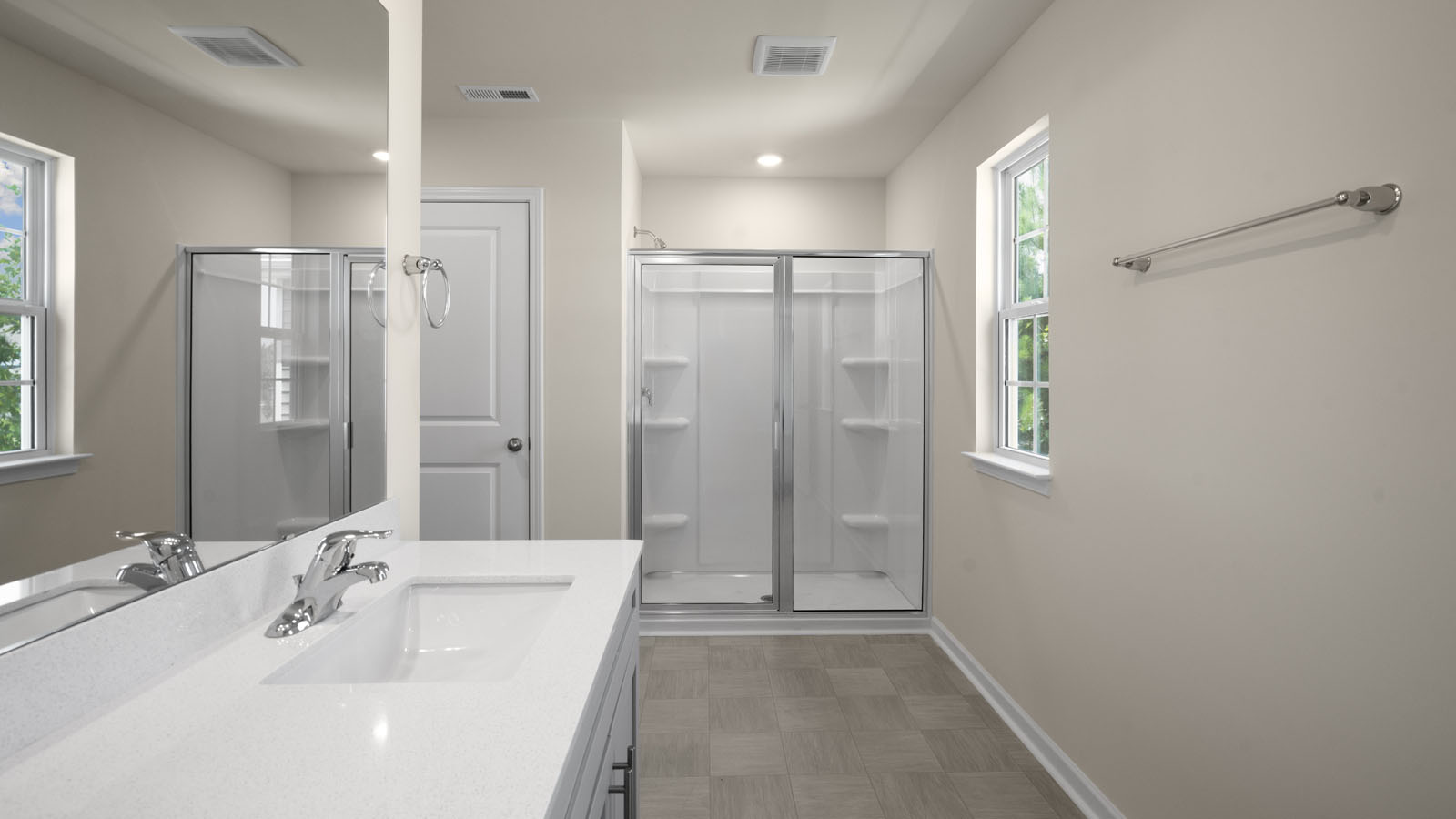 Bathroom with quartz countertops