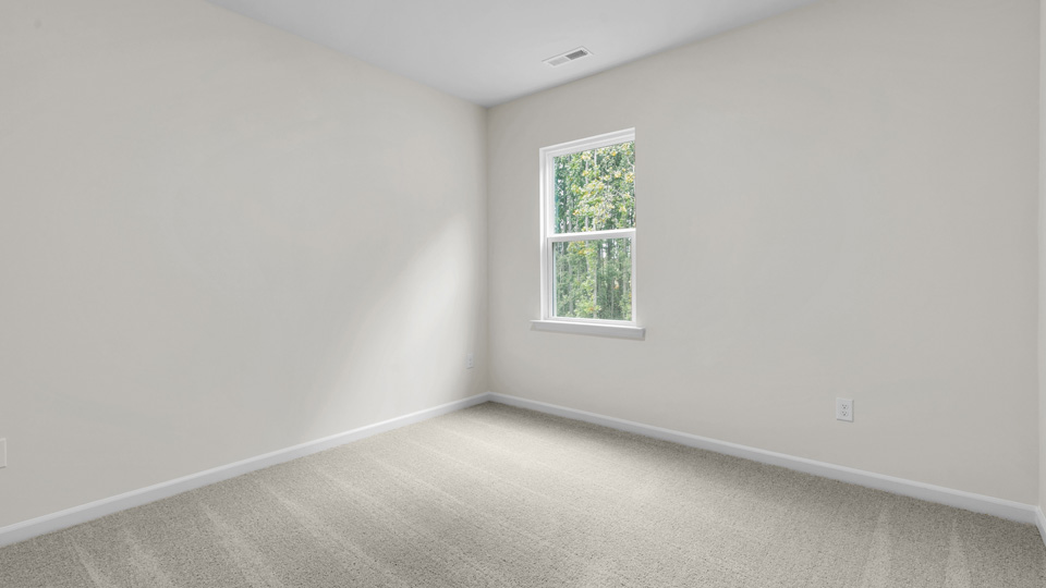 Bedroom with carpet