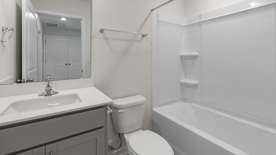 Bathroom with quartz countertops