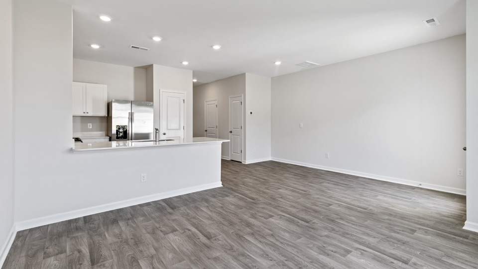 Kitchen with stainless steel appliances