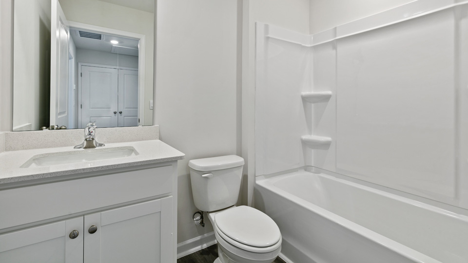 Bathroom with quartz countertops
