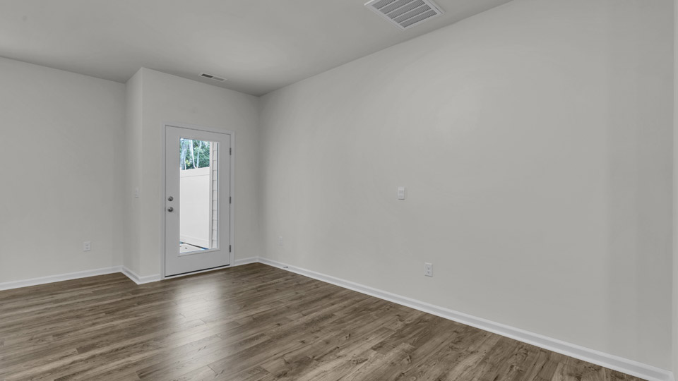 dining area and back patio door
