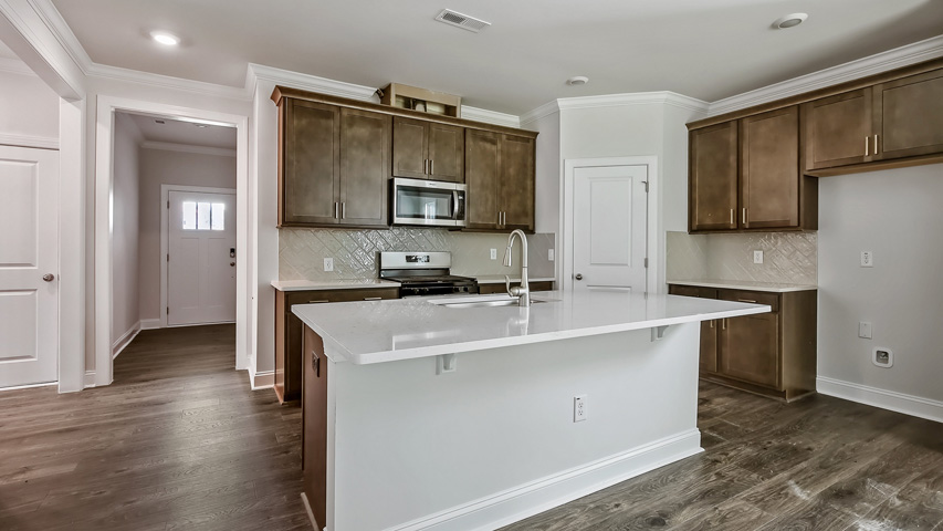 Kitchen with quartz countertops