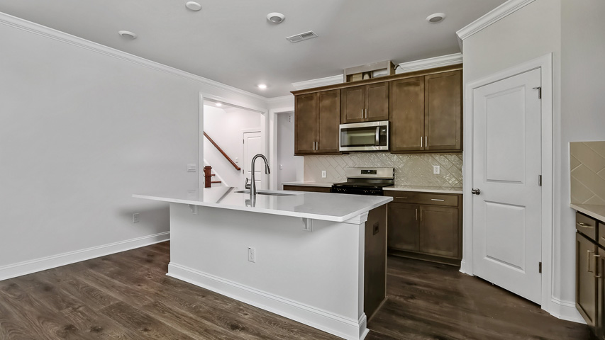 Kitchen with quartz countertops