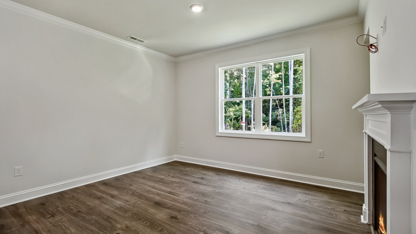 Living area with revwood flooring