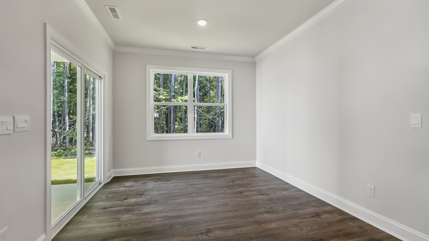 Living area with revwood flooring