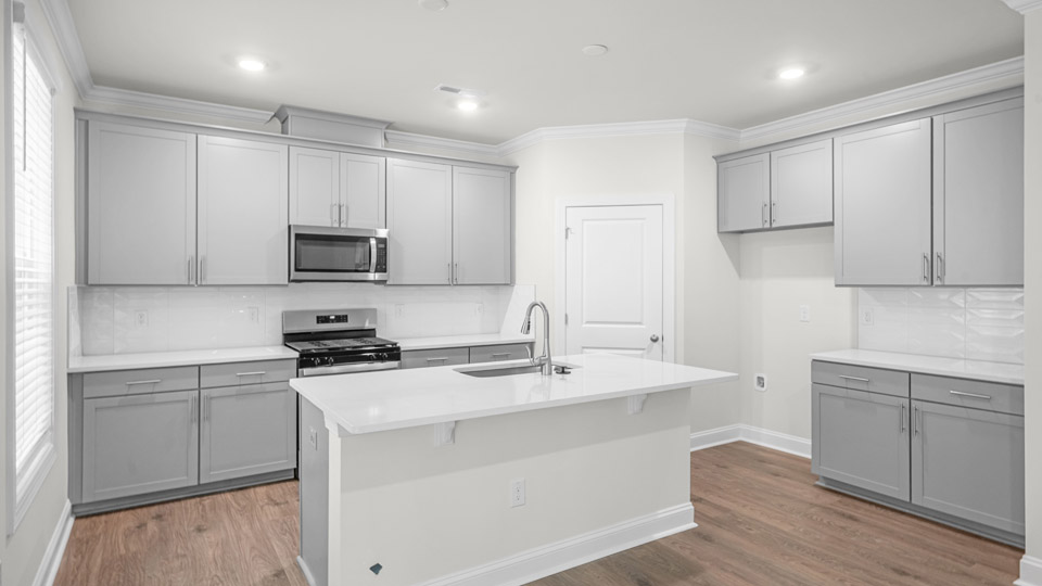 Kitchen with quartz countertops