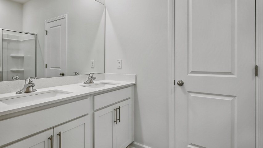 Bathroom with quartz countertops