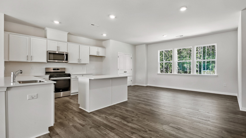 Kitchen with quartz countertops