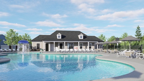 ML Community Pool Amenity Rendering