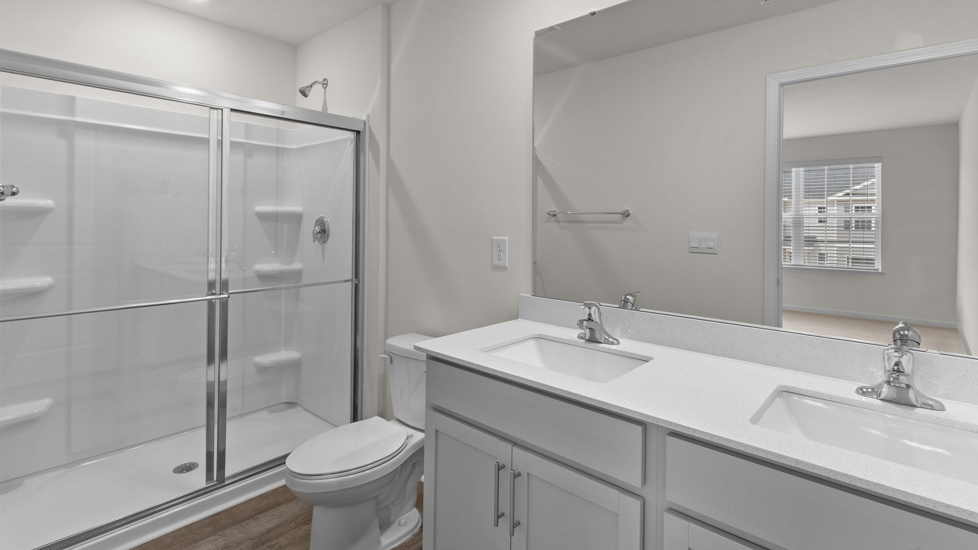 Bathroom with quartz countertops