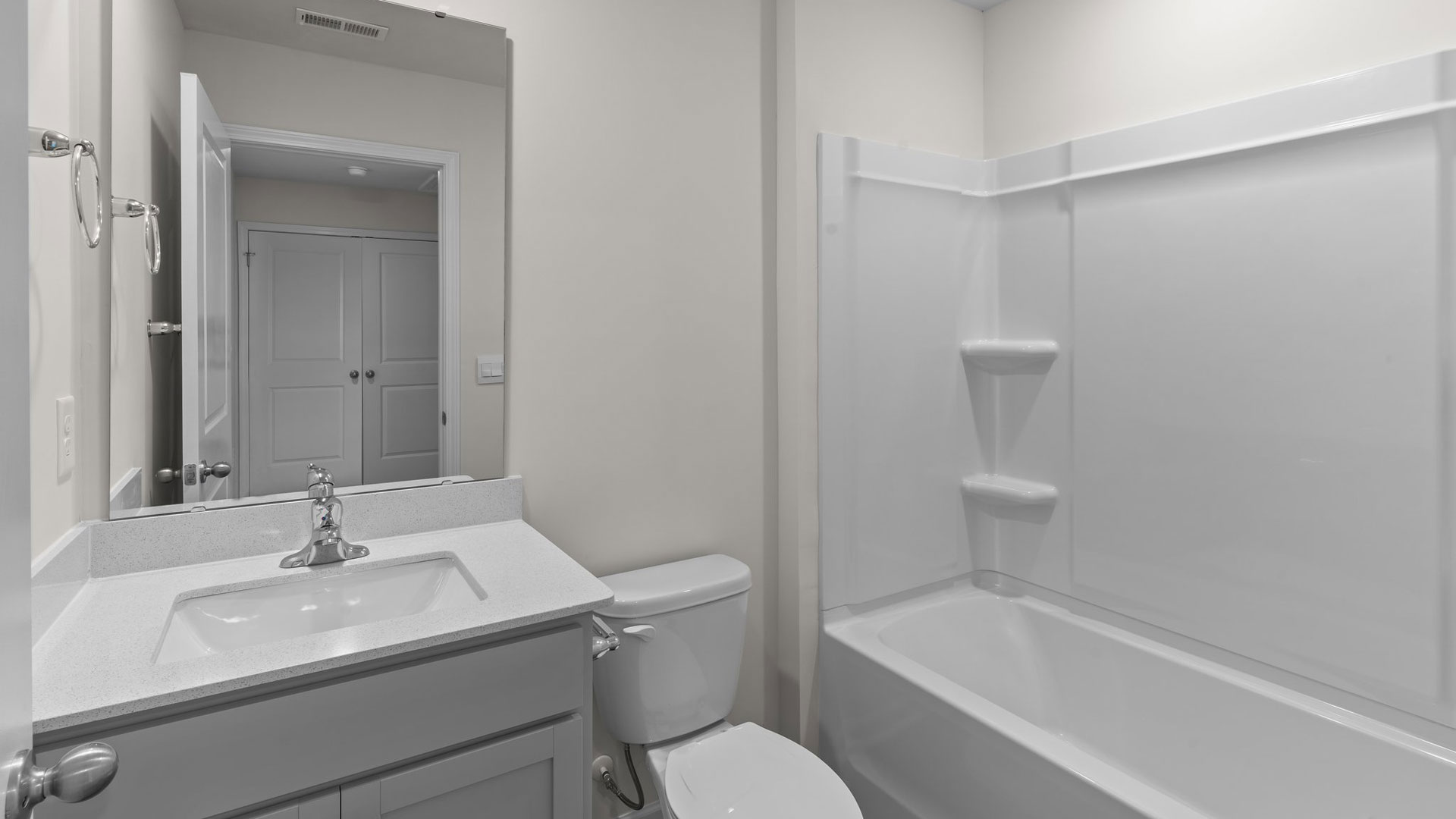 Bathroom with quartz countertops