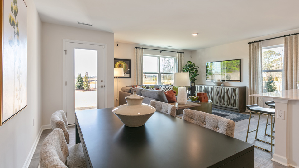 Pearson Model Dining Area and Living Room