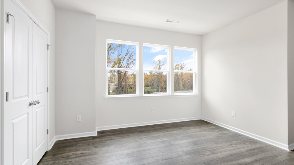 Living area with revwood flooring