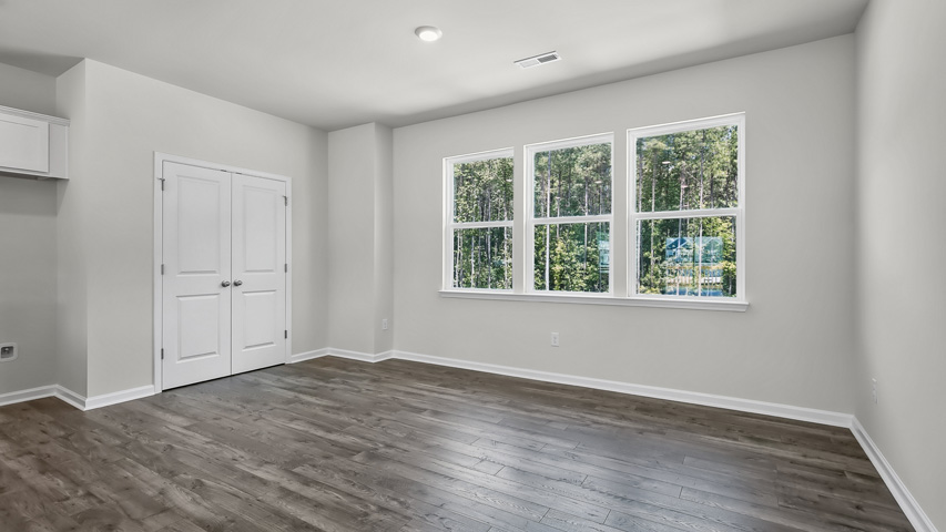 Living area with revwood flooring