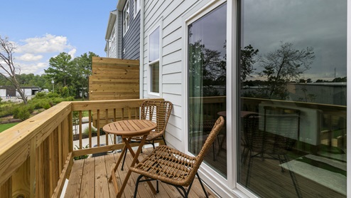 Back exterior balcony
