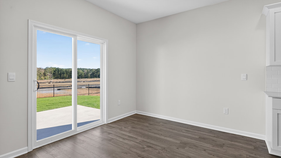 breakfast area with sliding glass doors