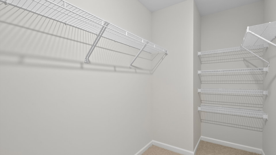 walk-in closet with wire shelving