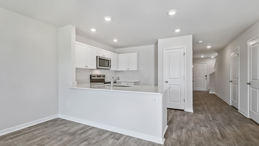Kitchen with quartz countertops