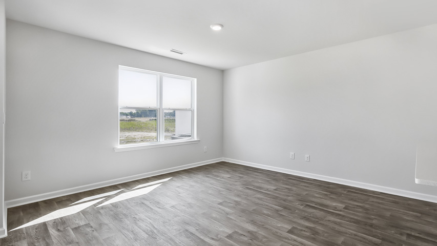 Living area with revwood flooring