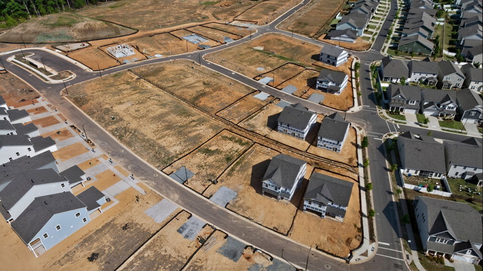 community aerial photos of lots