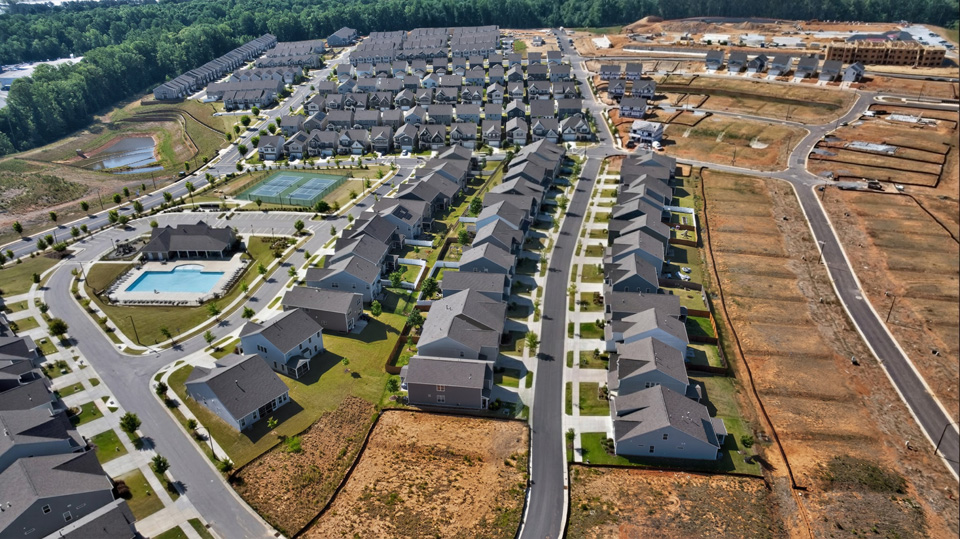 community aerial photos of lots
