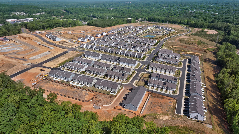 community aerial photos of lots