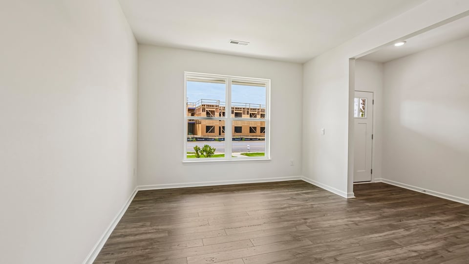 foyer entryway and dining room