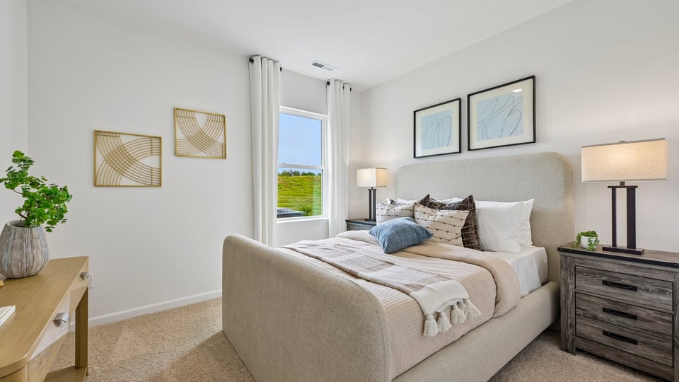 bedroom with carpet flooring