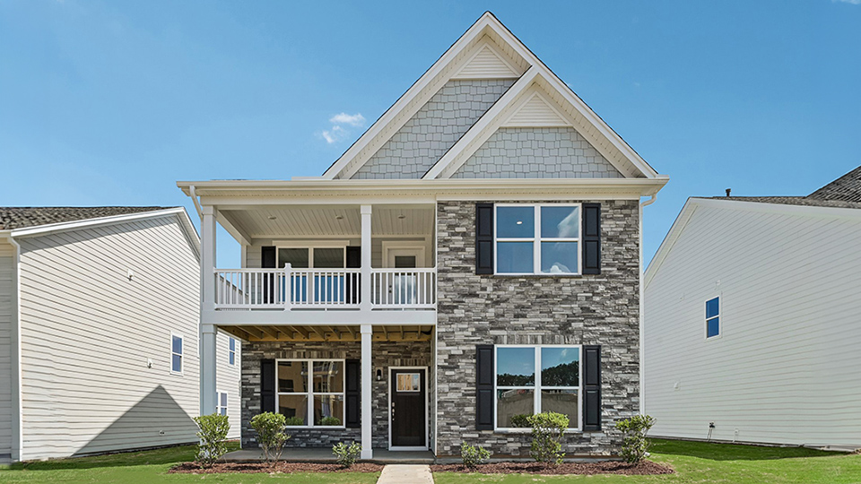 front exterior calhoun with rear load garage