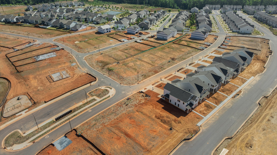 community aerial photos of lots