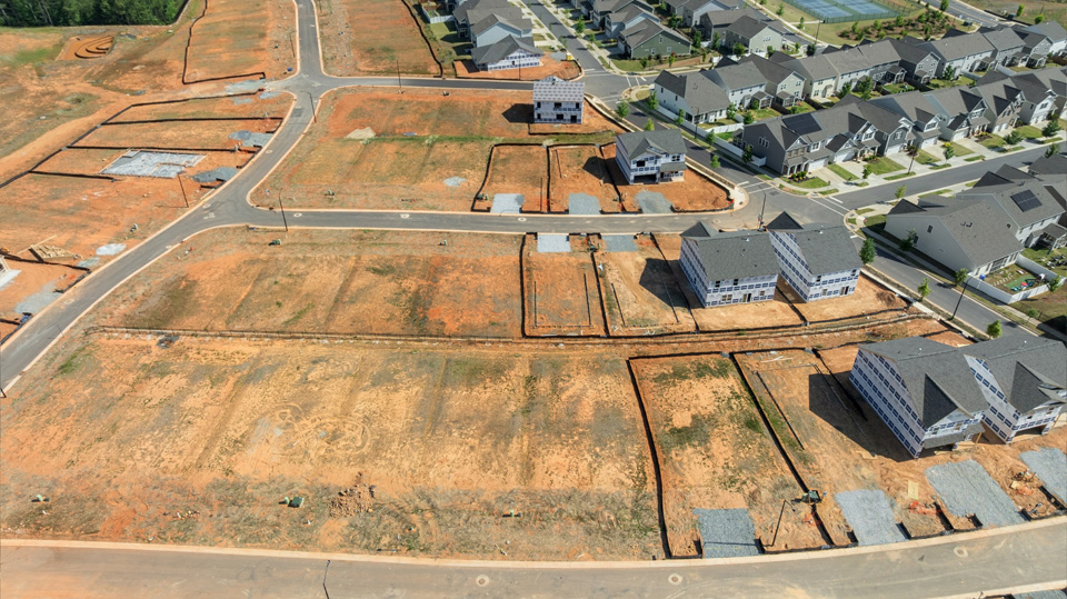 community aerial photos of lots