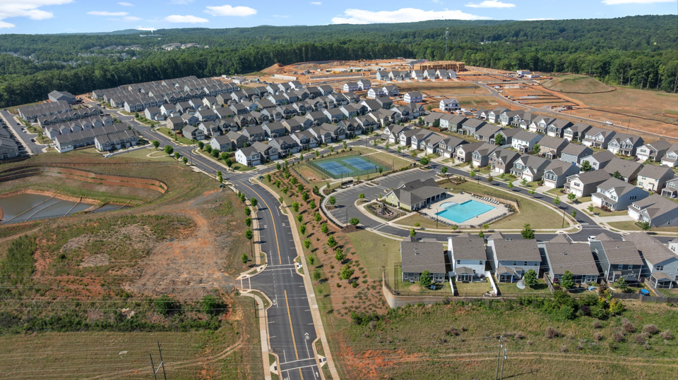 community aerial photos of lots