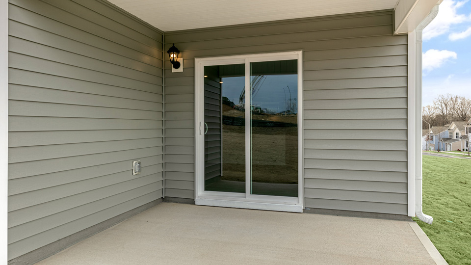 exterior covered patio with concrete slab