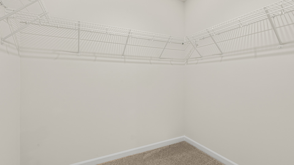 walk in closet with wire shelving