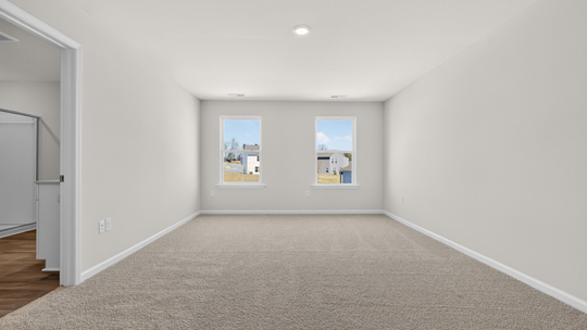 primary bedroom with carpet flooring