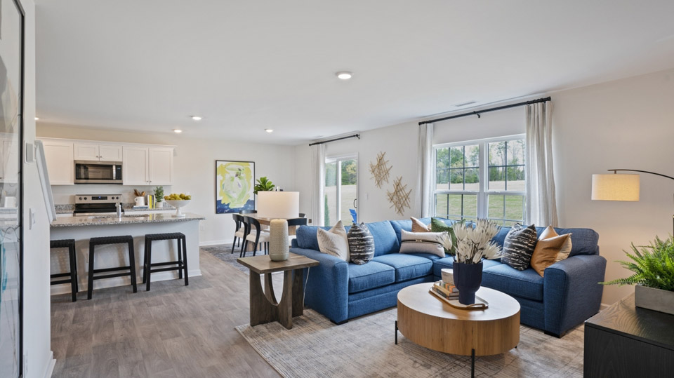 Open-concept living room