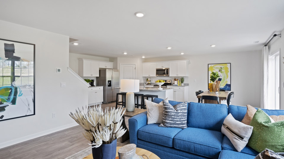Open-concept living room