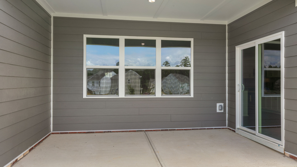 exterior covered patio with concrete slab