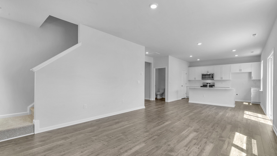 Open-concept living area