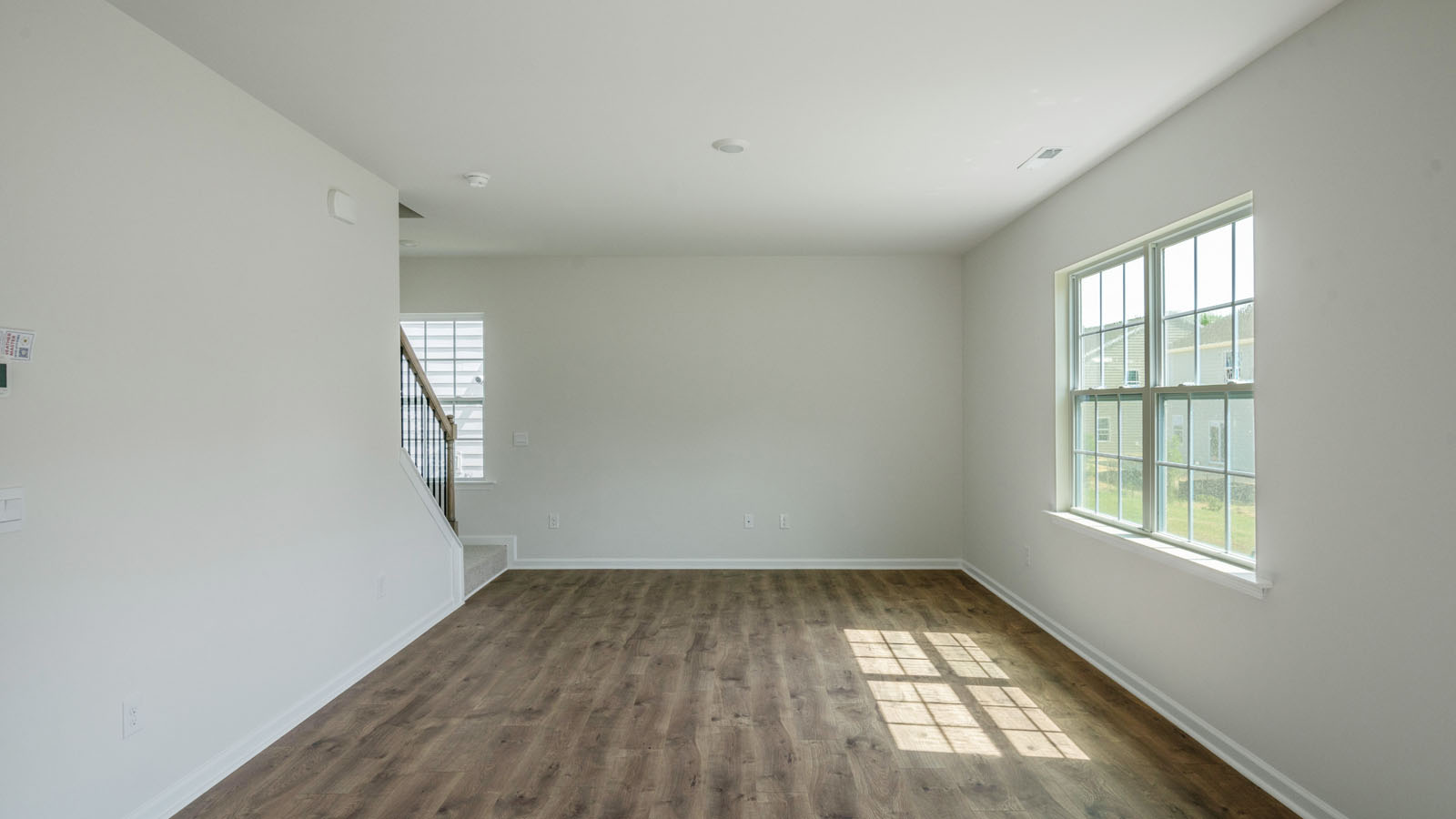 Liiving area with revwood flooring