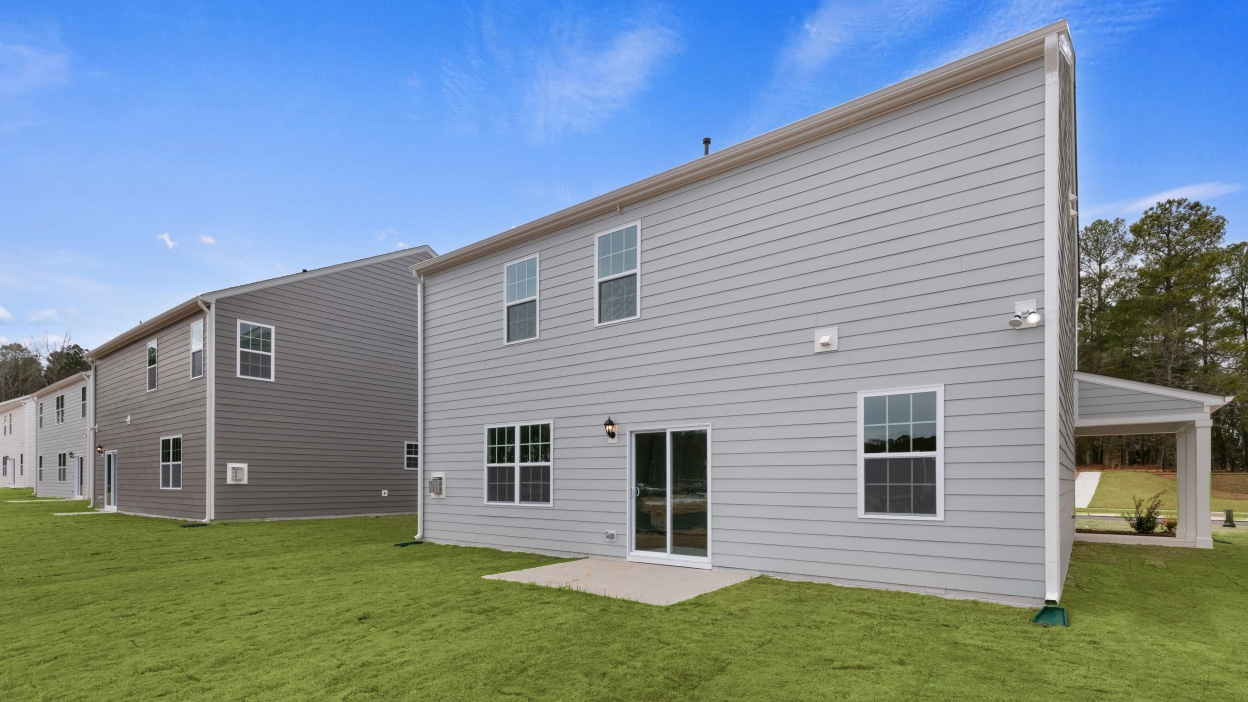 Come see the Penwell at 1253 Pavo Path, Wendell, NC 27591, at Anderson Farm!   The Penwell is one of our two-story floorplans featured at Anderson Farm in Wendell, North Carolina, offering 3 modern elevations. This home offers 3 bedrooms, 2.5 bathrooms, 2,164 sq. ft. of living space, and a 2-car garage.   Upon entering the home, you'll be greeted by an inviting foyer which leads you past a flex room and powder room, then directly into the center of the home. At the heart of the home is a spacious living room that blends with the kitchen and breakfast area, creating an expansive and airy feel. The kitchen is well-equipped with a walk-in pantry, stainless steel appliances, and functional kitchen island, overlooking the living room making it perfect for cooking and entertaining.   On the second floor you'll find a loft that offers a flexible space for use as a media room, playroom, or a fourth bedroom. The primary bedroom sits at the front of the home on the second floor and features a large walk-in closet off the primary bathroom that boasts a walk-in shower, dual vanity, and a water closet for ultimate privacy. The additional two bedrooms upstairs each boast a walk-in closet and have easy access to a full bathroom. The laundry room completes the second floor.   Anderson Farm is uniquely positioned to take advantage of all Wendell has to offer. A 5 minute drive from both Wendell Falls and charming Downtown Wendell.   With its thoughtful design, spacious layout, and modern conveniences, the Penwell is the perfect new home for you at Anderson Farm. Contact us today to schedule a personal tour! * Photos are not of actual home or interior features and are representative of floor plan only. *