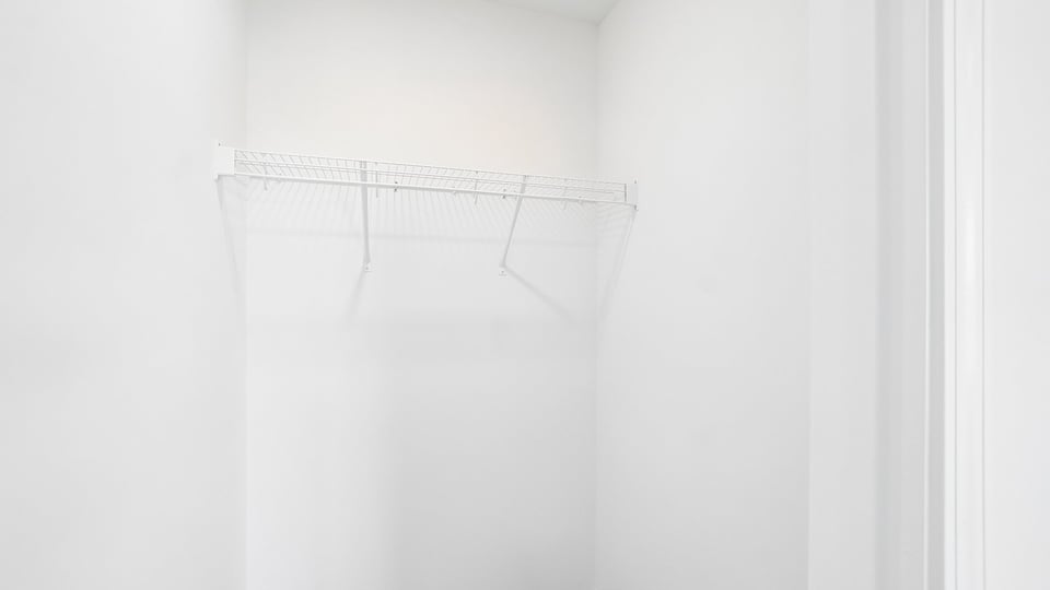 walk in closet with wire shelving