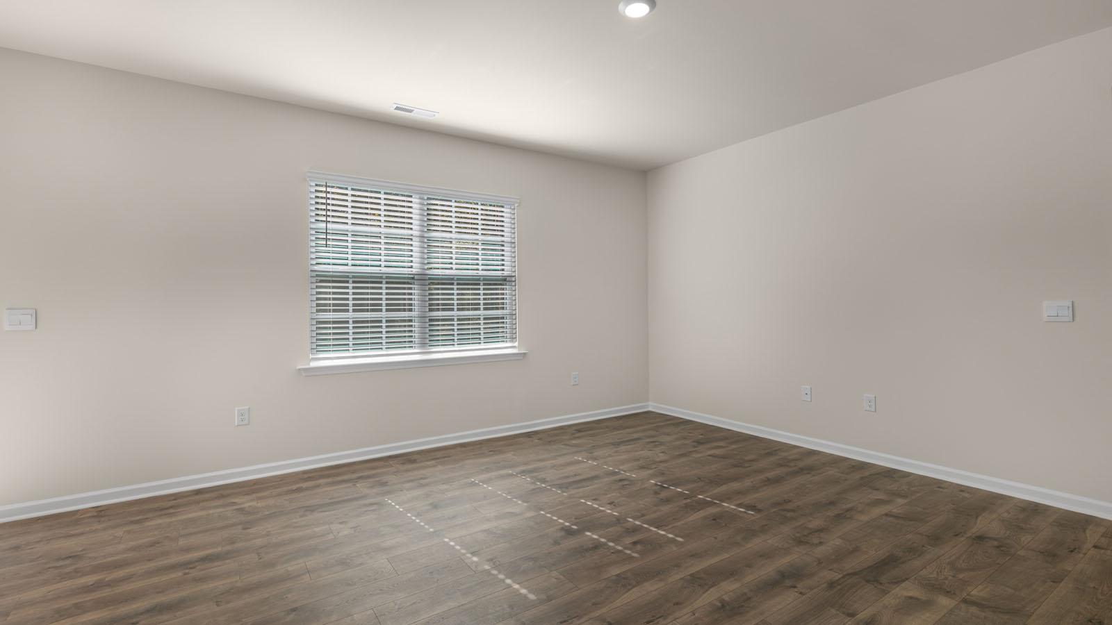 Living area with revwood flooring
