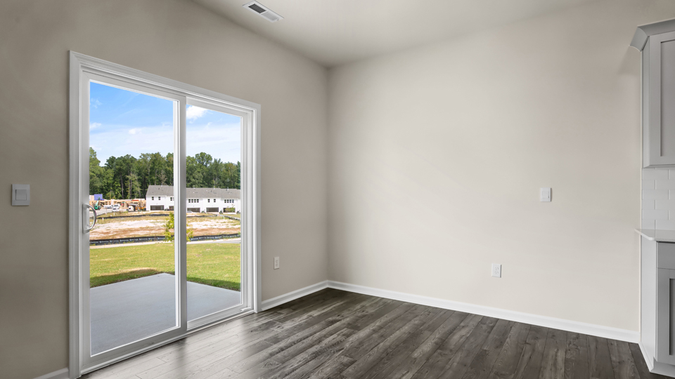 Open-concept dining area